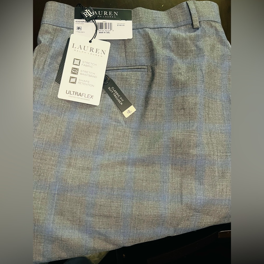 LAUREN RALPH LAUREN MENS PANTS SUIT CLASSIC FIT 44WX32L